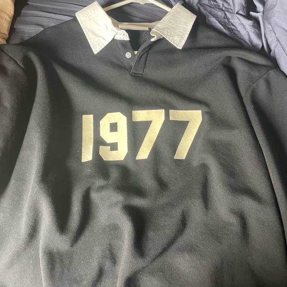 Essentials By Fear of God Rugby Collared Shirt - Picture 1 of 3